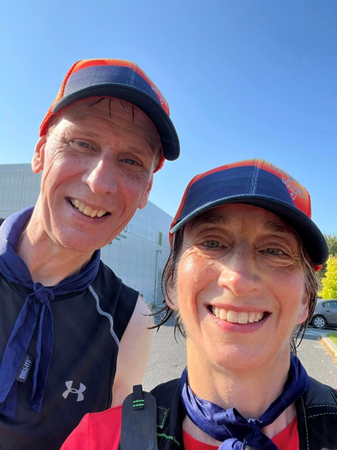 Donning our BougeBouge finisher race caps